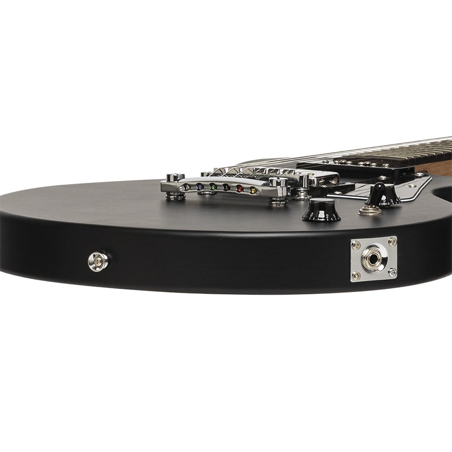Stagg SEL-HB90 BLK Black Standard Mahogany Electric Guitar - DY Pro Audio