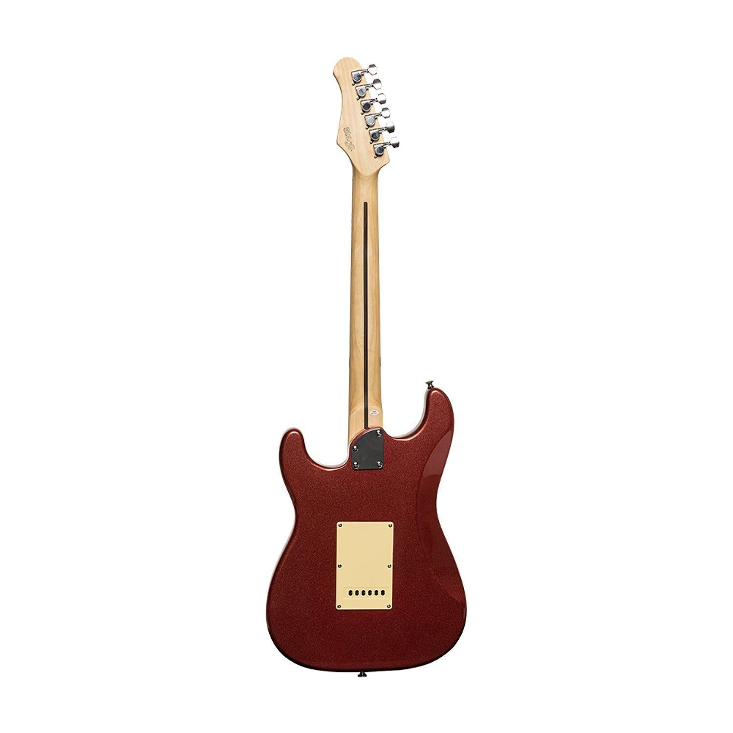 Stagg SES-30 CAR Red Standard Electric Guitar - DY Pro Audio