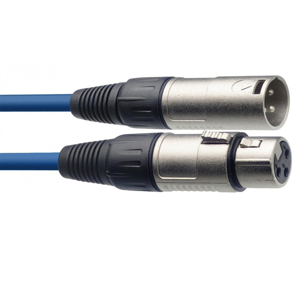 Stagg SMC10 CBL 10m Microphone XLR Cable Blue - DY Pro Audio
