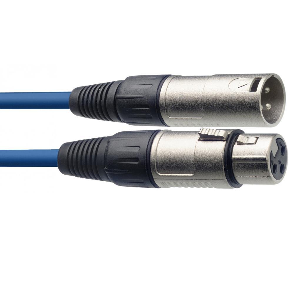 Stagg SMC3 CBL 3m Microphone XLR Cable Blue - DY Pro Audio
