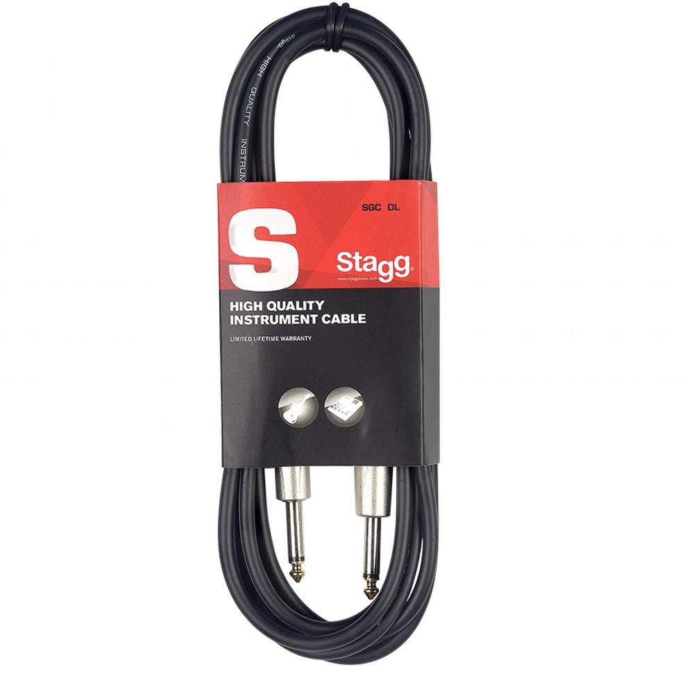 Stagg Straight Jack to Straight Jack Lead 3m | SGC3DL - DY Pro Audio