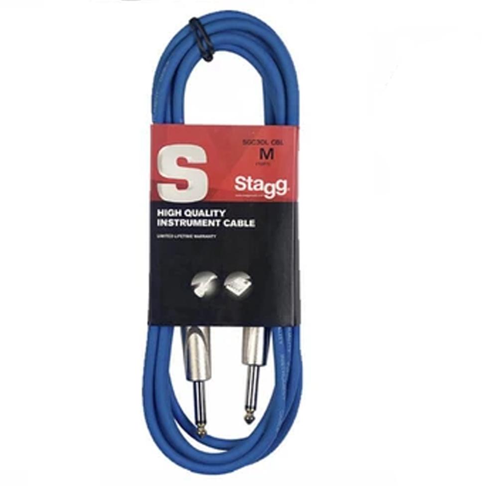 Stagg Straight Jack to Straight Jack Lead 6m Blue | SGC6DL CBL - DY Pro Audio