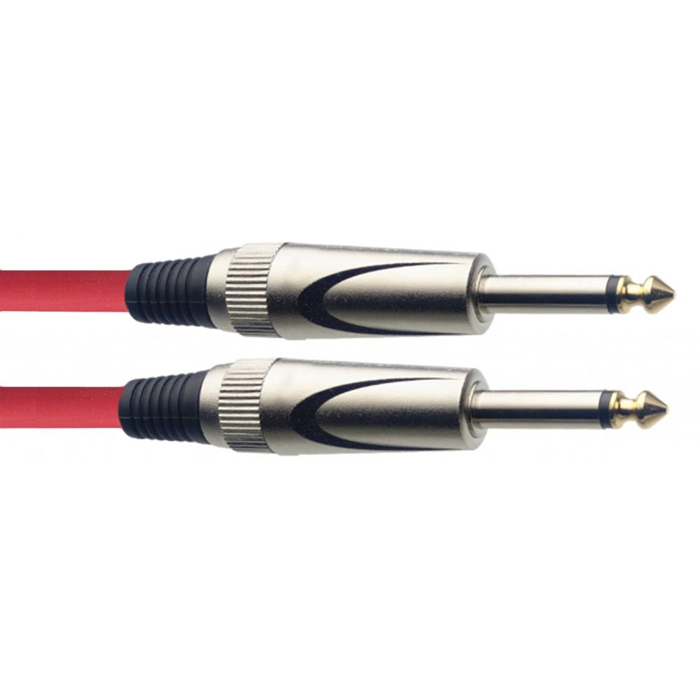Stagg Straight Jack to Straight Jack Lead 6m Red | SGC6DL CRD - DY Pro Audio