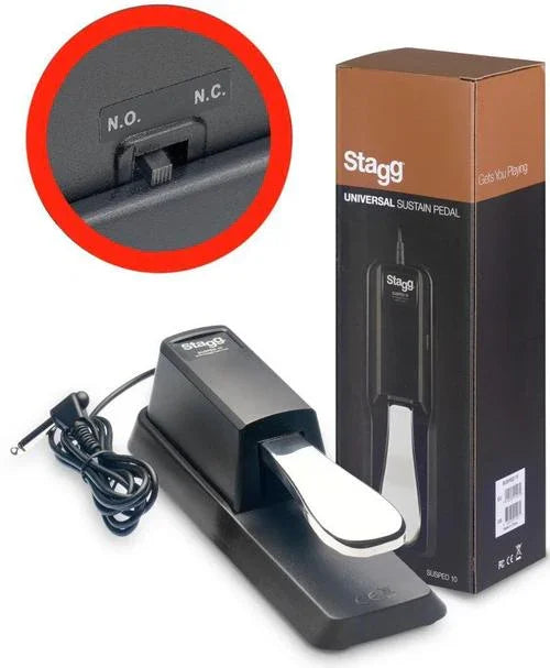 Stagg SUSPED 10 Keyboard Sustain Pedal - DY Pro Audio