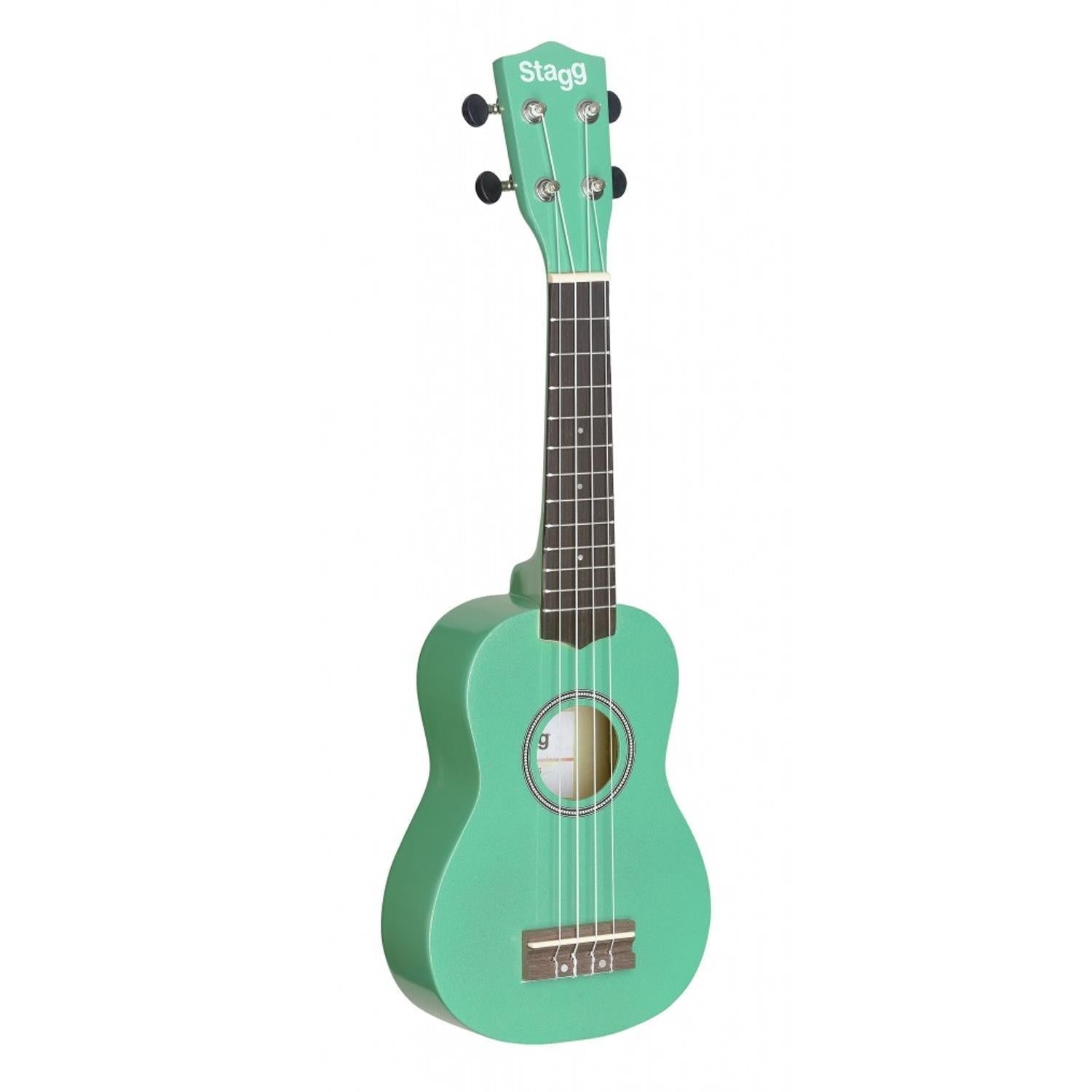 Stagg US-GRASS Green Soprano Ukulele With Bag - DY Pro Audio