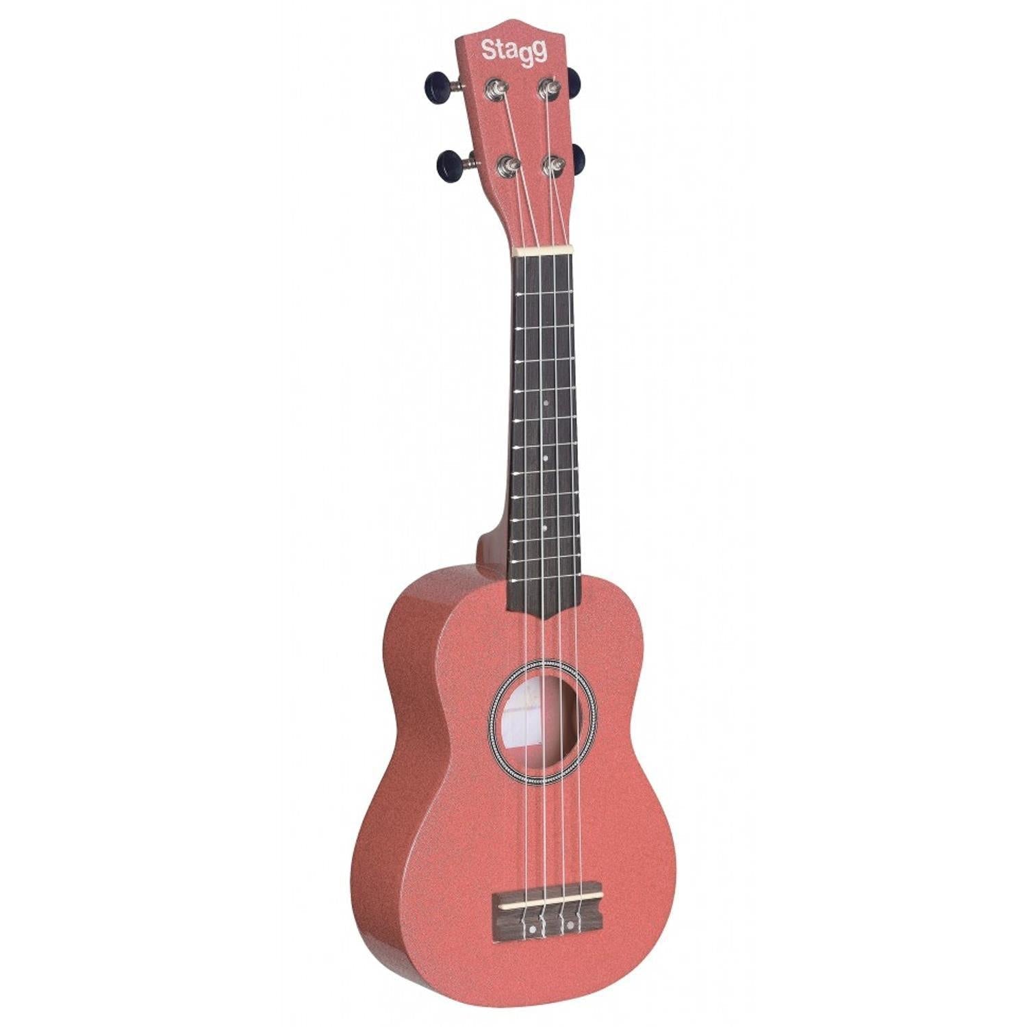 Stagg US-Lips Red Soprano Ukulele With Bag - DY Pro Audio