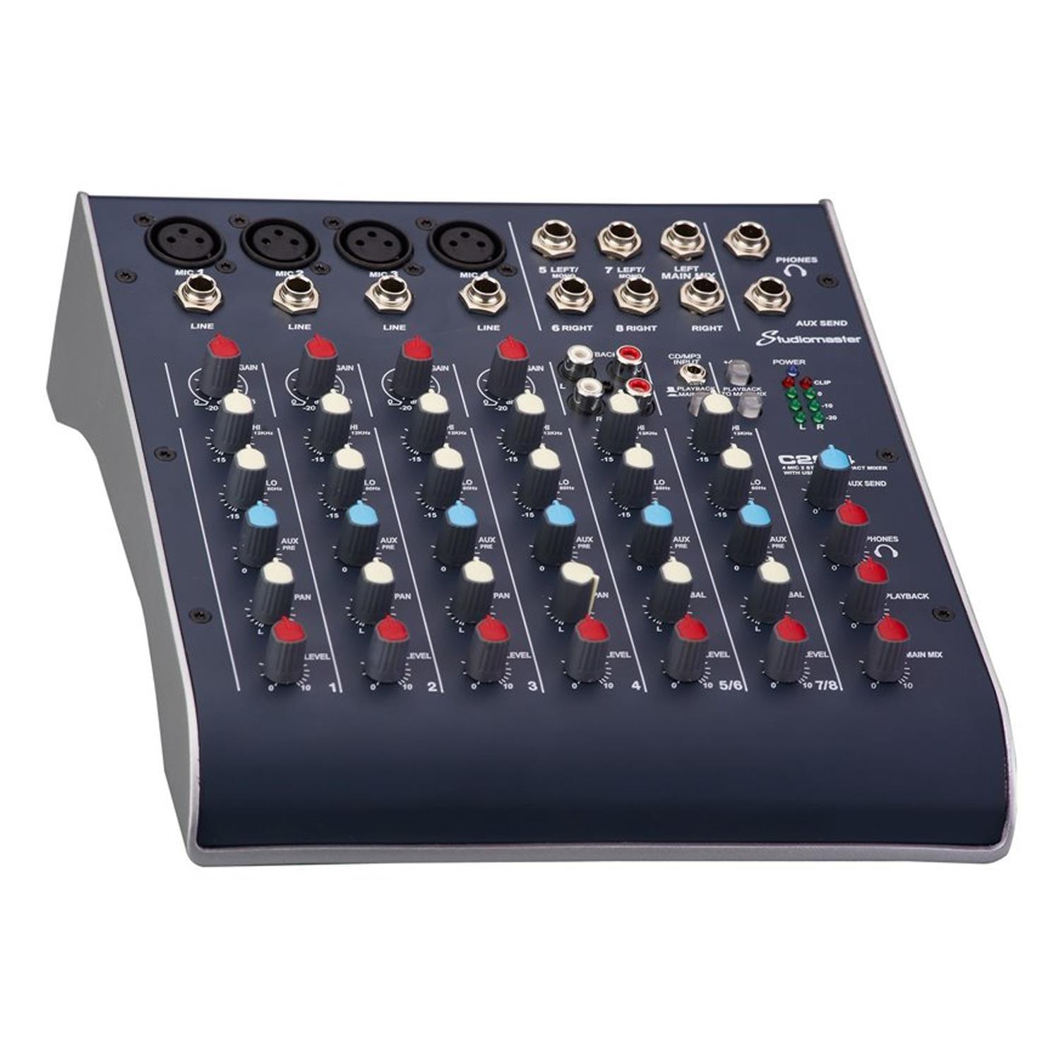 Studiomaster C2-4 4 Channel Compact USB Mixer - DY Pro Audio