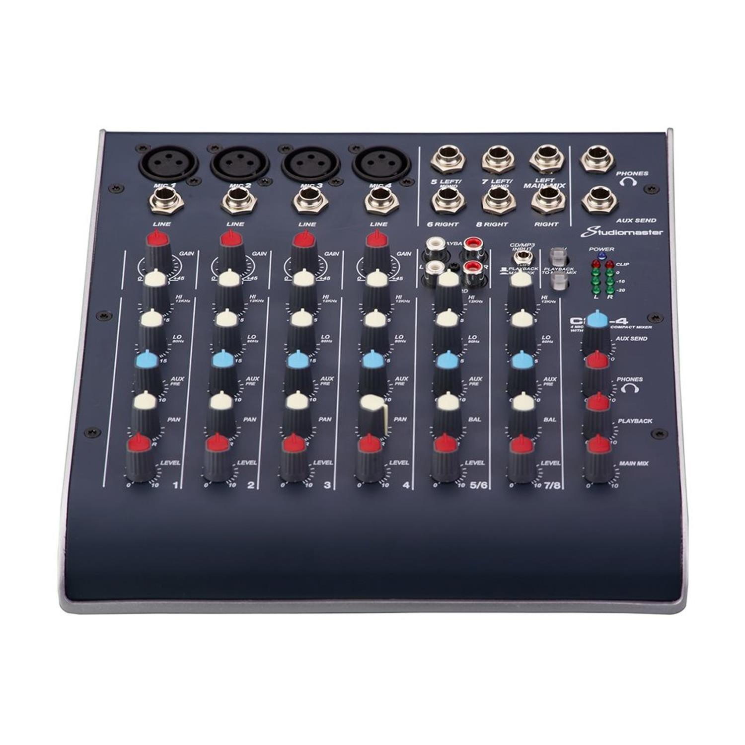 Studiomaster C2-4 4 Channel Compact USB Mixer - DY Pro Audio