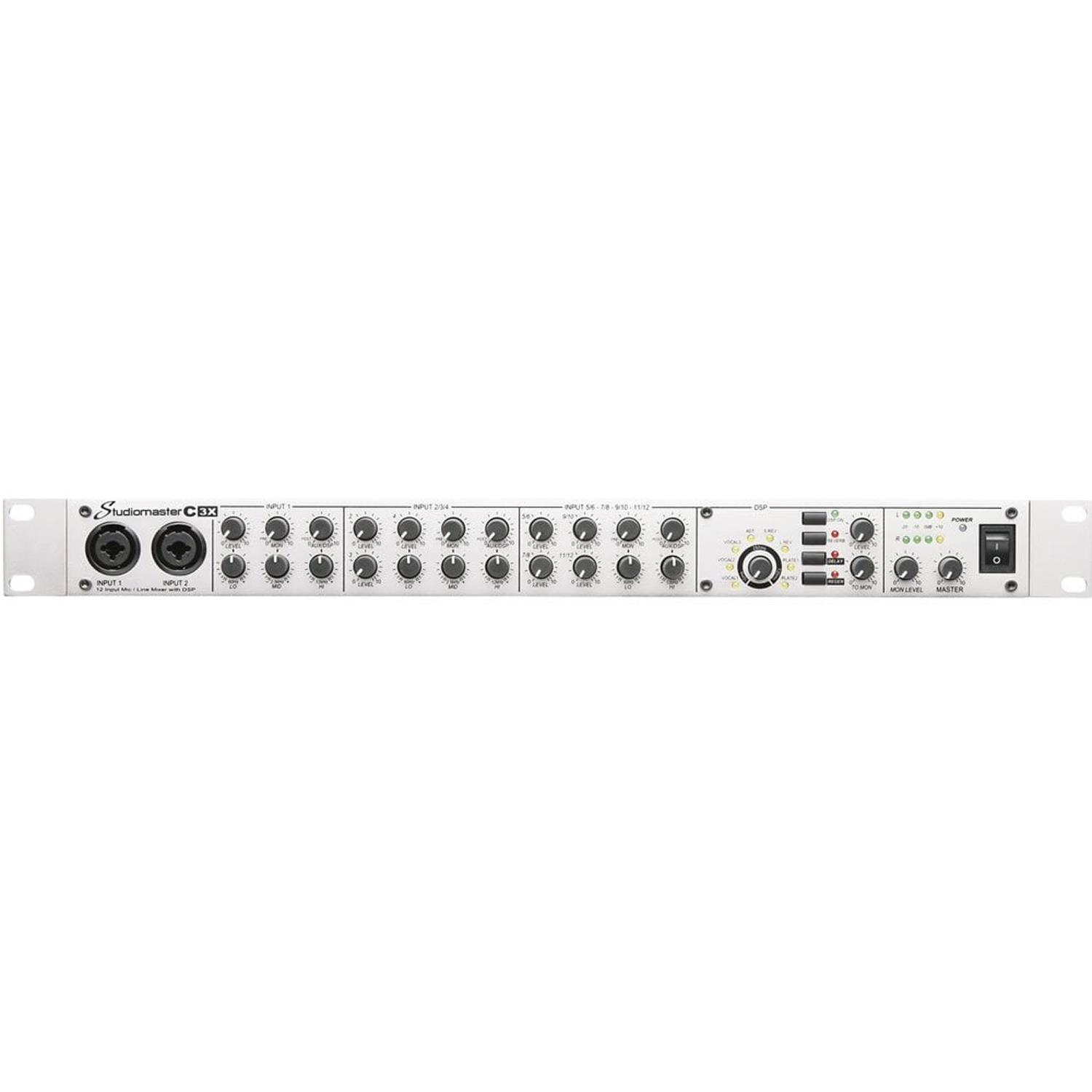 Studiomaster C3X 1U Rack Mixer with DSP - DY Pro Audio