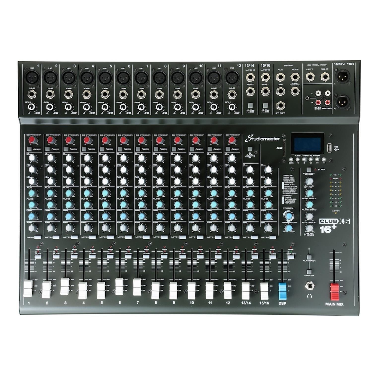 Studiomaster Club XS 16+ 14 Channel Mixing Desk - DY Pro Audio