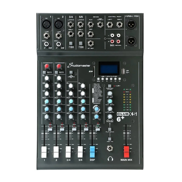 Studiomaster Club XS 6+ 4 Channel Mixing Desk - DY Pro Audio