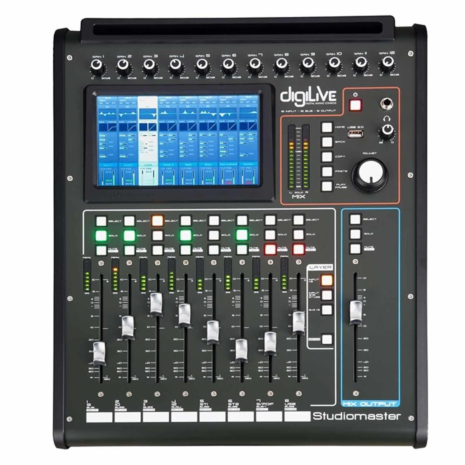 Studiomaster DIGILIVE 16 16 input Compact Digital Mixer - DY Pro Audio