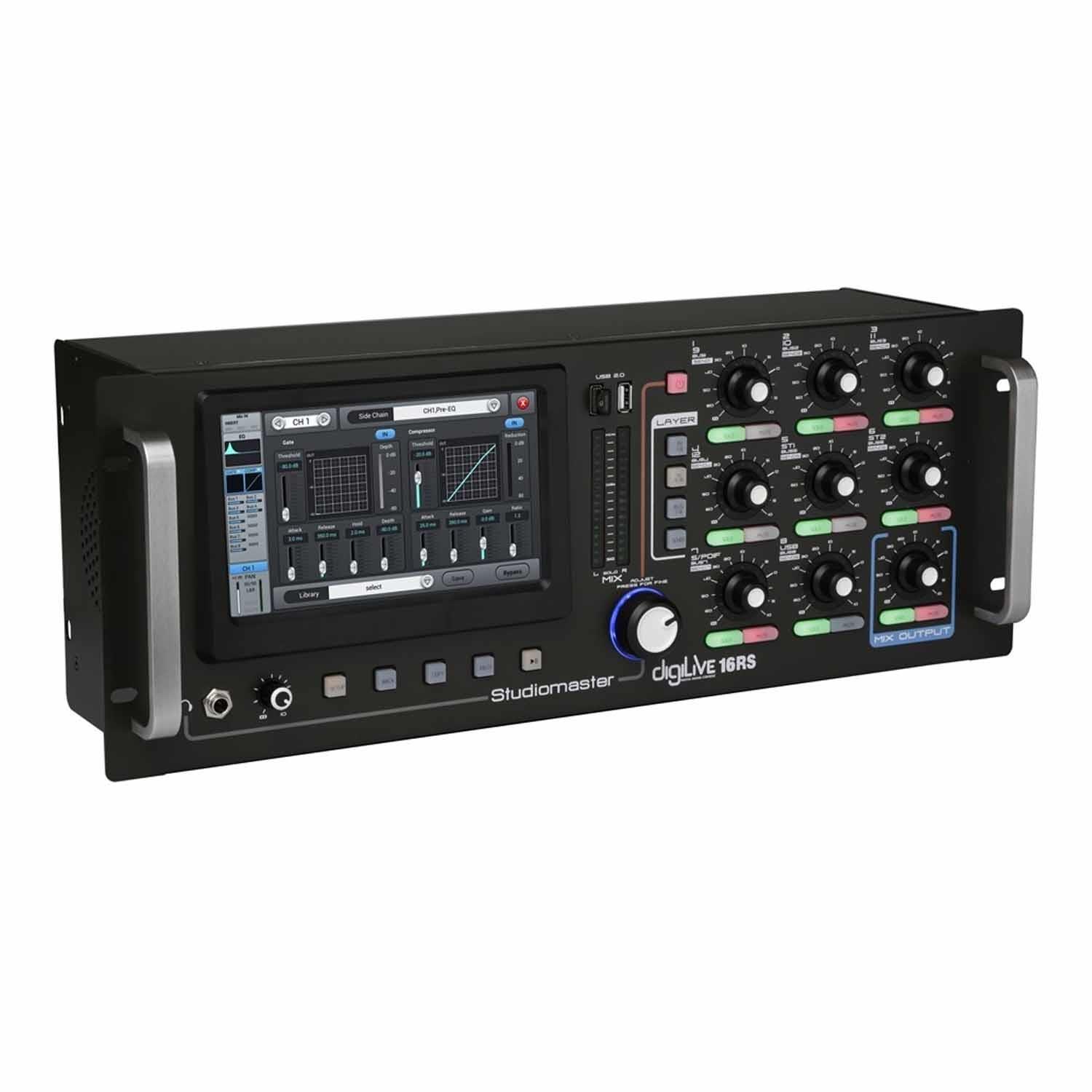Studiomaster DIGILIVE 16RS 16 input Digital Rack Mixer - DY Pro Audio