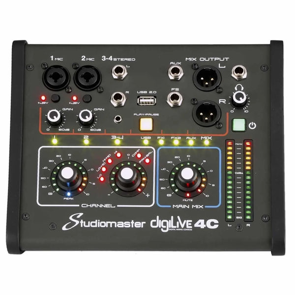 Studiomaster DIGILIVE4C 4 input Compact Digital Mixer