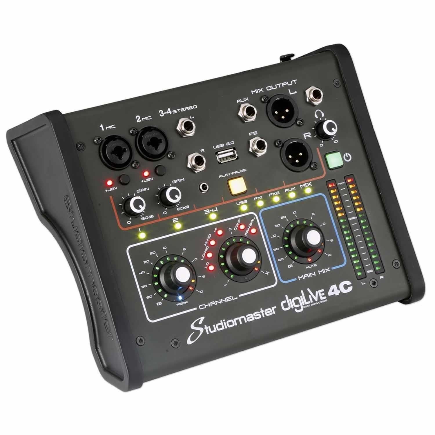 Studiomaster DIGILIVE4C 4 input Compact Digital Mixer - DY Pro Audio
