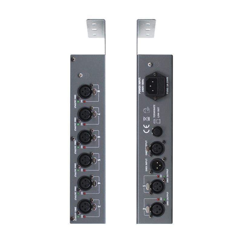 Transcension S8 DMX Distribution Splitter - DY Pro Audio