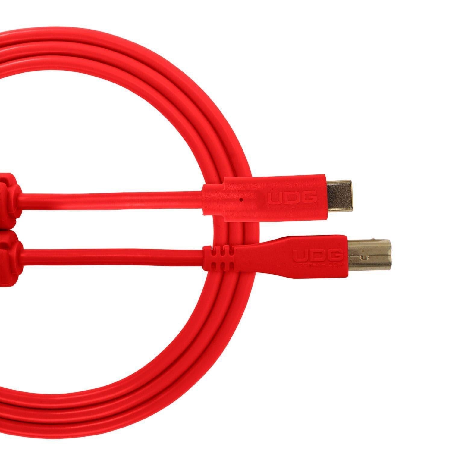 UDG Cable USB 2.0 (Type C-B) Straight 1.5M Red - DY Pro Audio