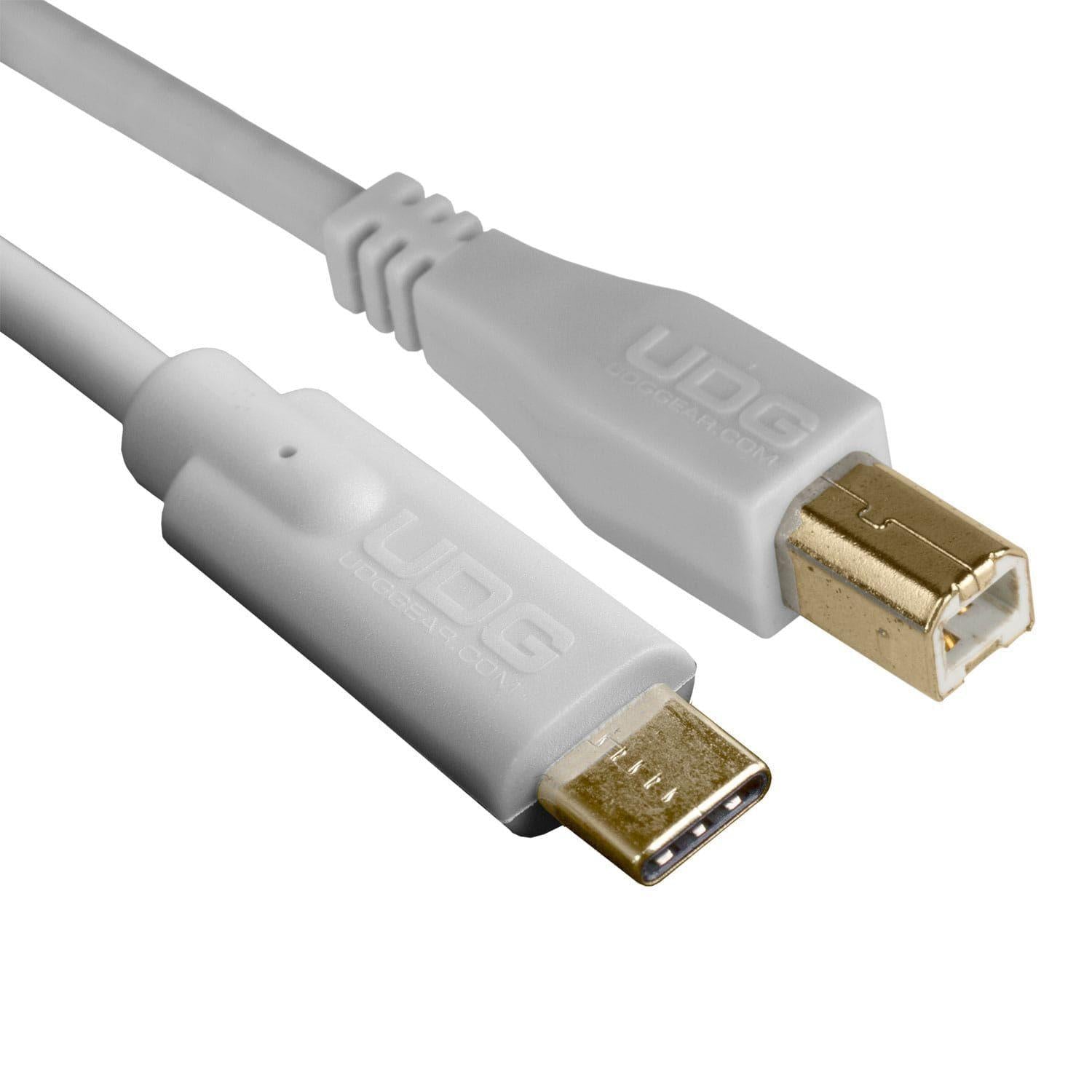 UDG Cable USB 2.0 (Type C-B) Straight 1.5M White - DY Pro Audio