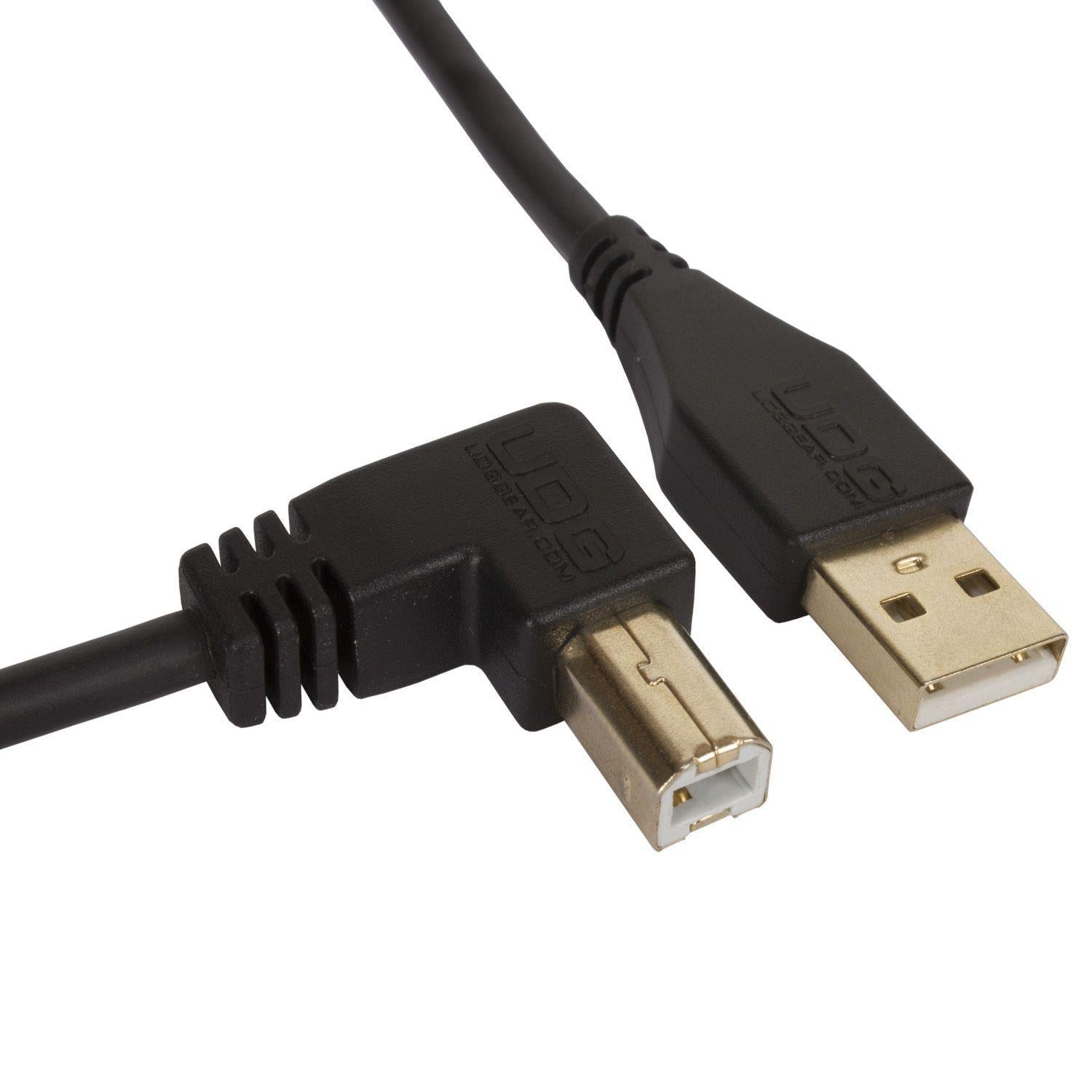 UDG Ultimate Audio Cable USB 2.0 A-B Black Angled 2m - DY Pro Audio