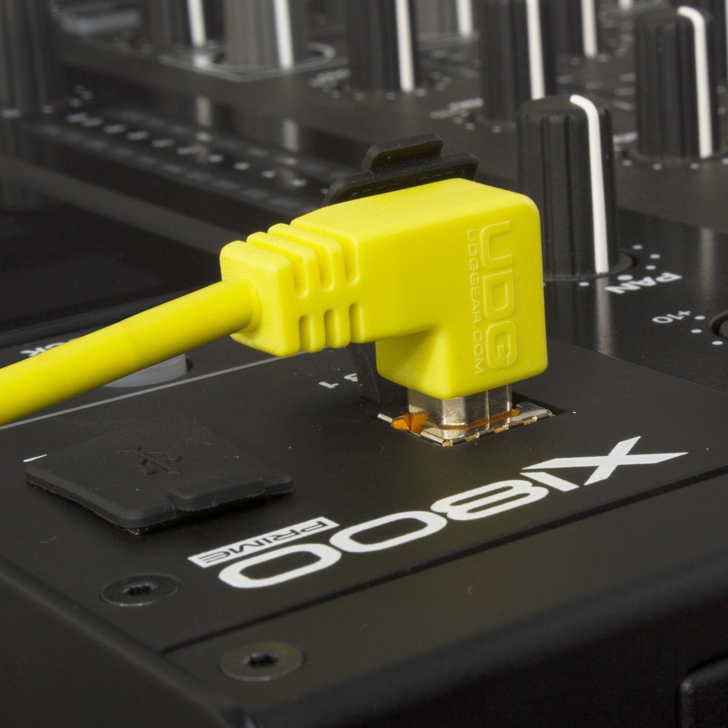 UDG Ultimate Audio Cable USB 2.0 A-B Yellow Angled 2m - DY Pro Audio