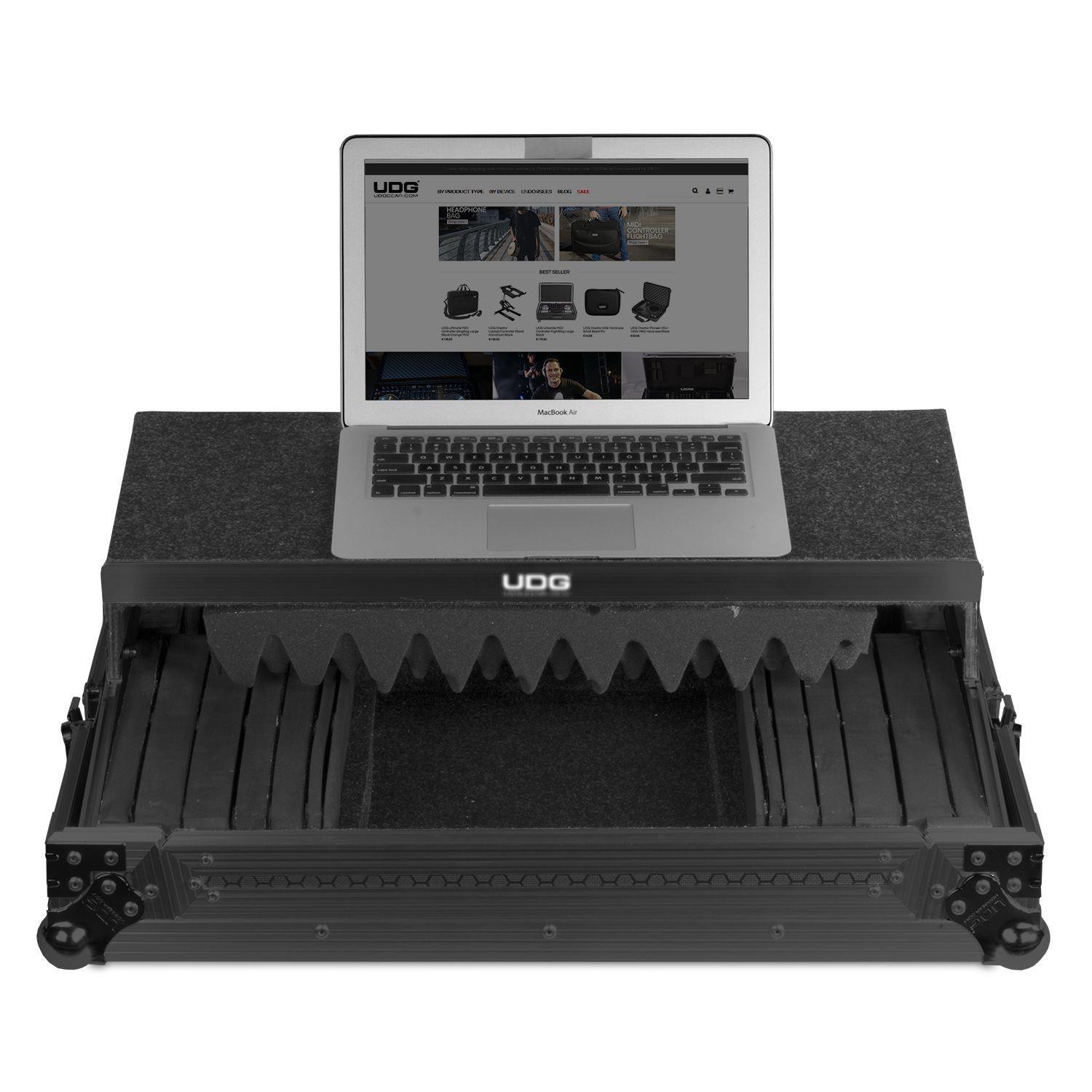 UDG Ultimate Flight Case Multi Format XL Black MK3 Plus (Laptop Shelf) - DY Pro Audio