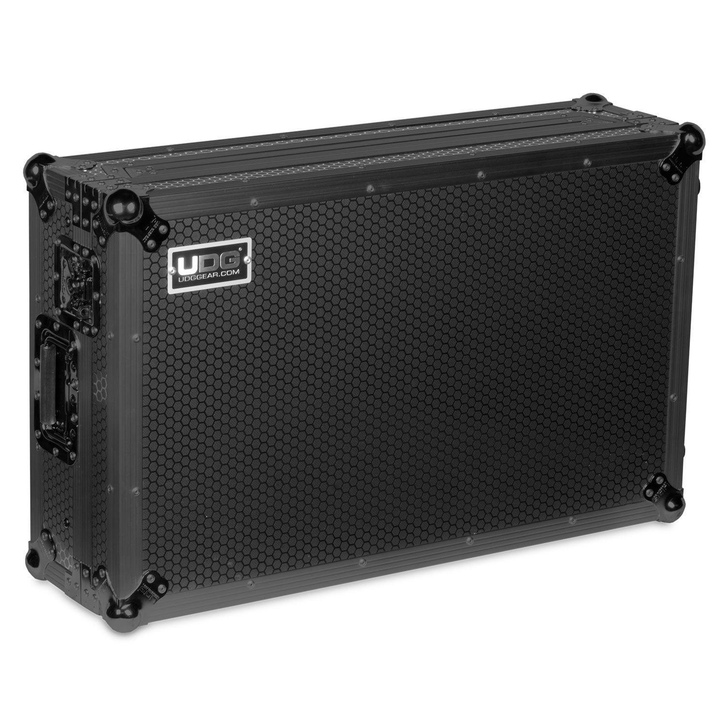 UDG Ultimate Flight Case Pioneer DDJ-REV7 Black Plus (Laptop Shelf + Wheels) - DY Pro Audio