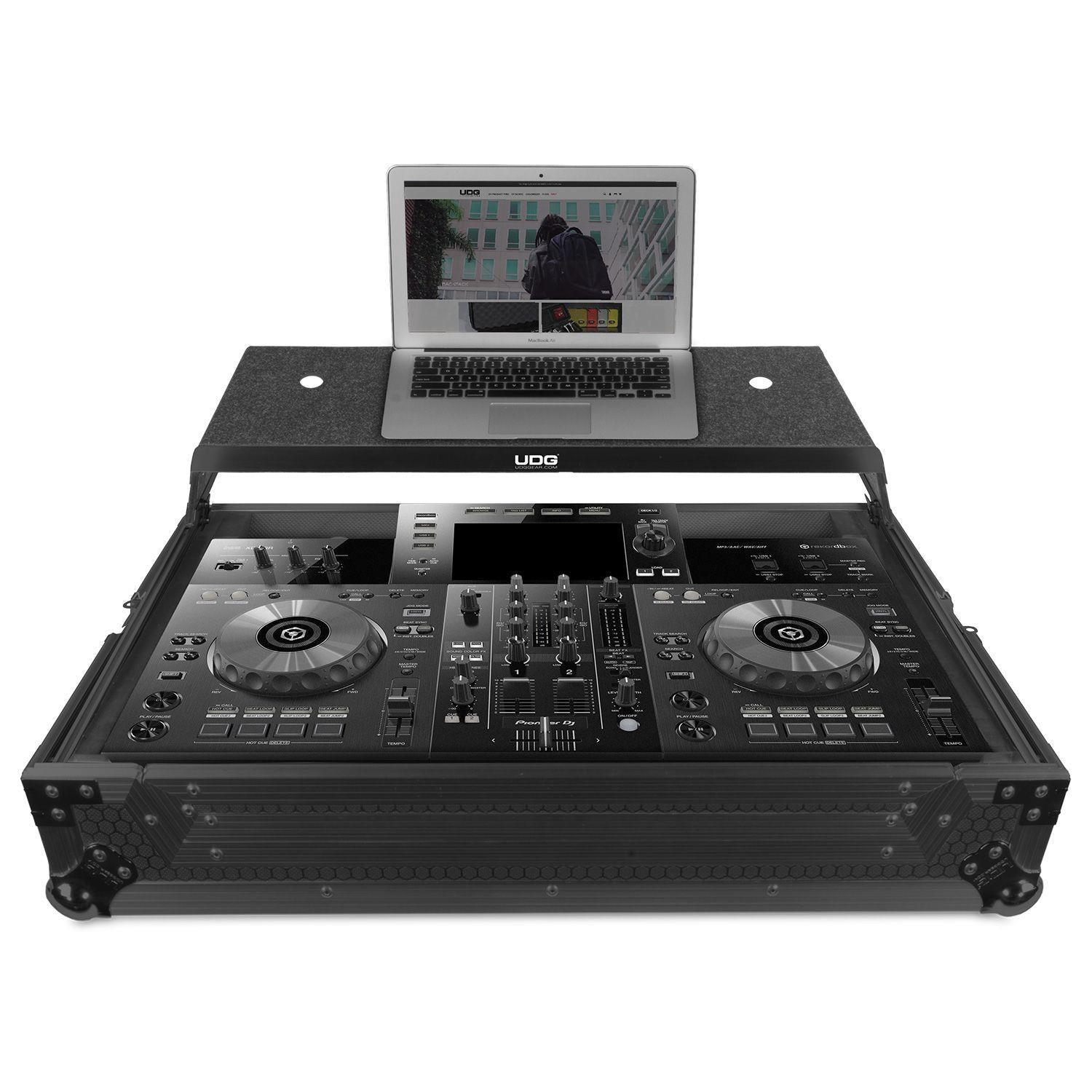 UDG Ultimate Flight Case Pioneer XDJ-RR Black Plus (Laptop Shelf) - DY Pro Audio