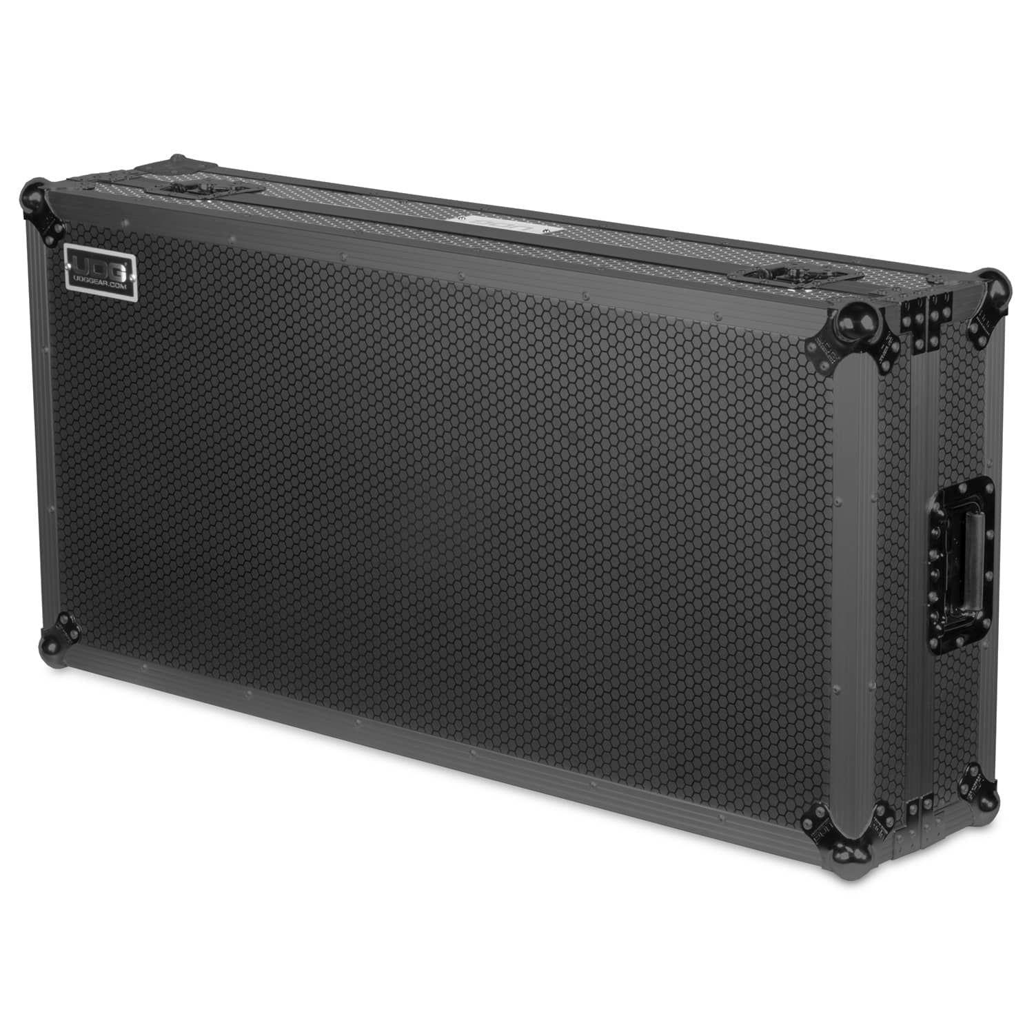 UDG Ultimate Flight Case Set Multi Format Turntable Battle & 10"/12" Mixer Black Plus (Laptop Shelf + Wheels) - DY Pro Audio