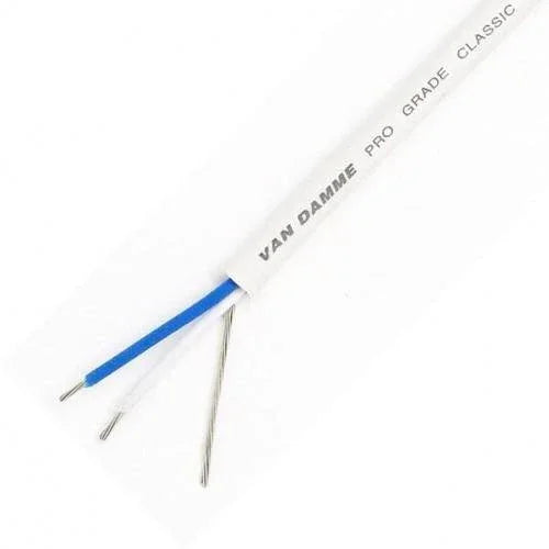 Van Damme Pro Grade Classic XKE 1 pair install cable 50m - White - DY Pro Audio