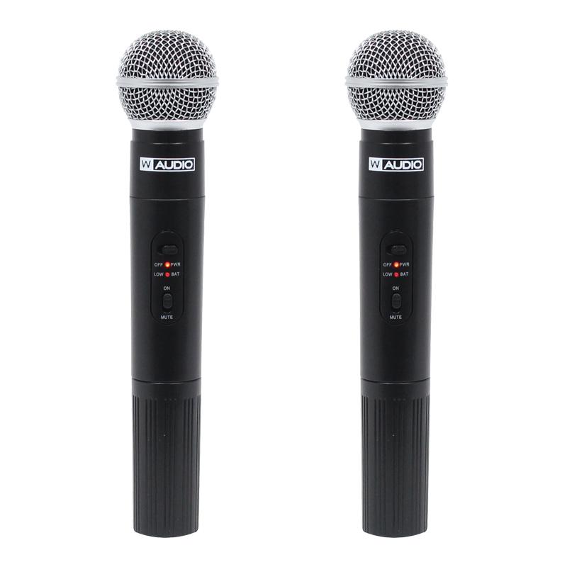 W Audio RM10 Twin Handheld VHF Microphone - DY Pro Audio