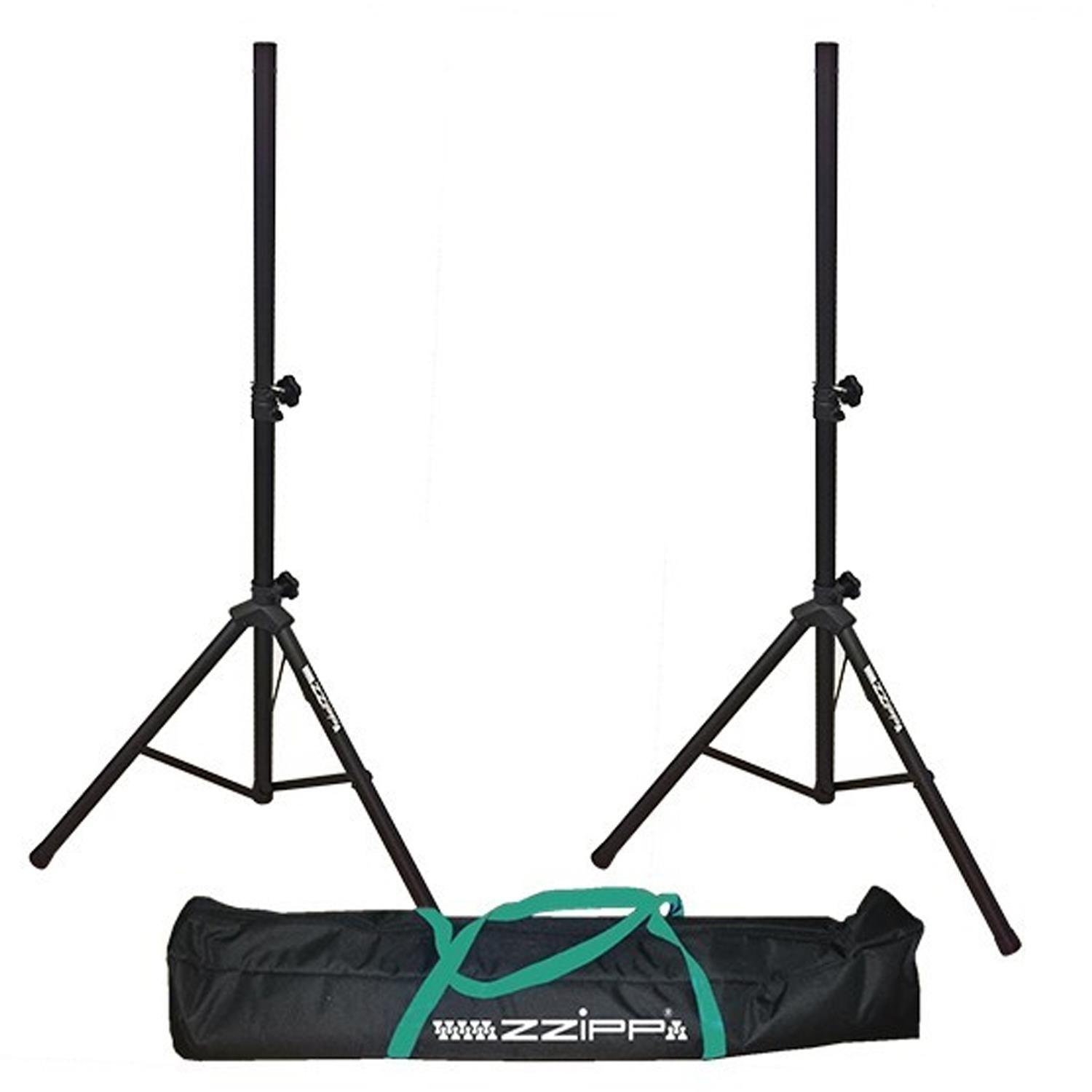 ZZiPP SSZZ204SET Speaker stand Kit with Carry Bag - DY Pro Audio