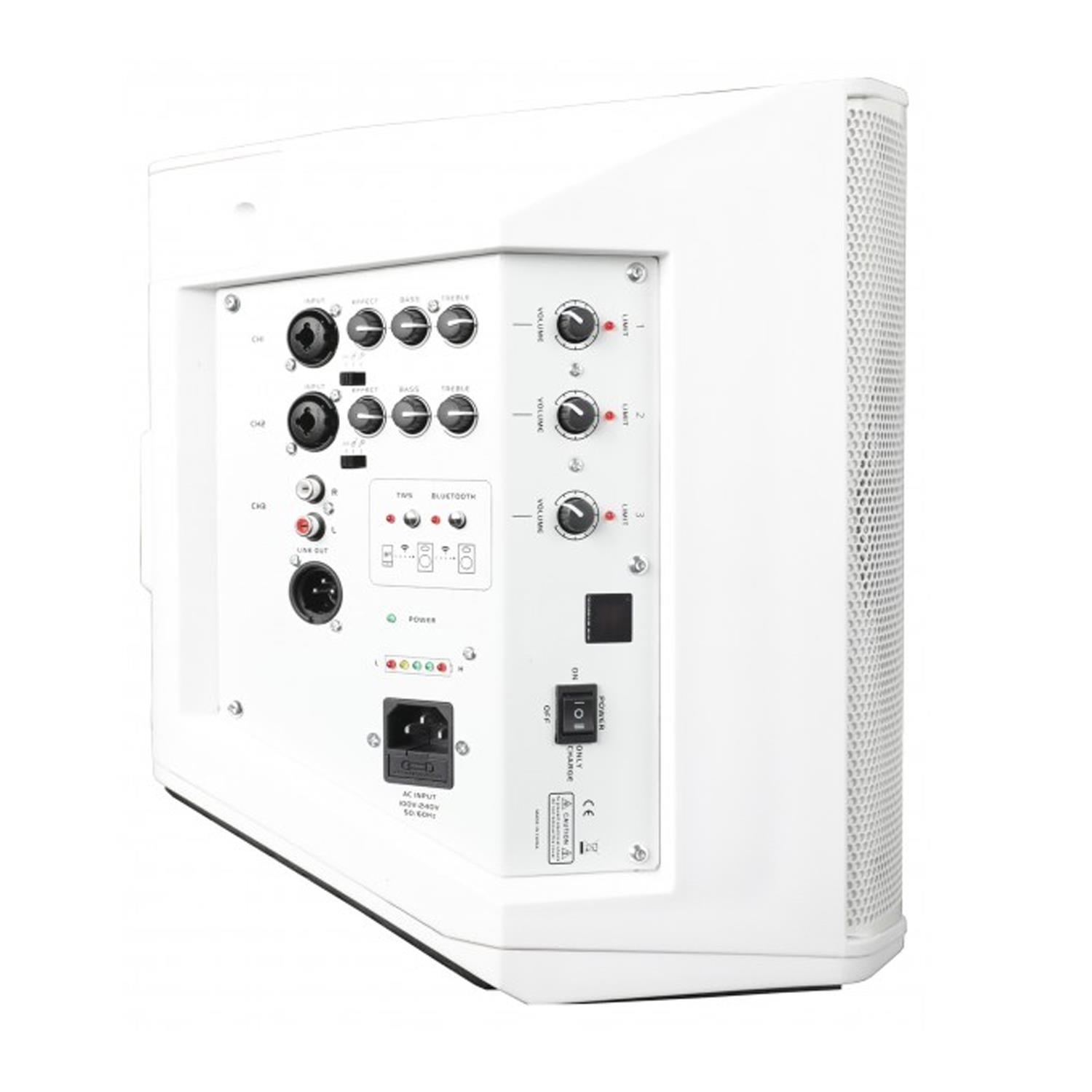 ZZiPP Ziggy Battery Powered 6.5' Portable PA System White - DY Pro Audio