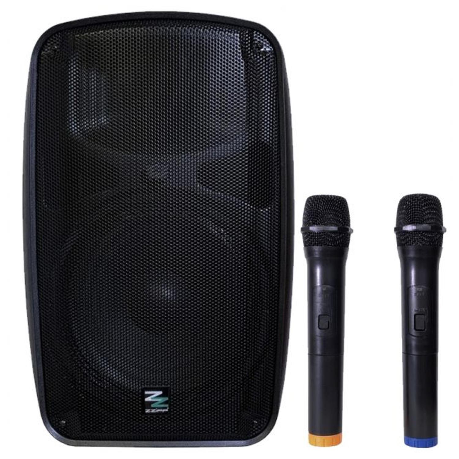 ZZiPP ZZPB115 15" Battery Powered Portable PA System with Mic - DY Pro Audio